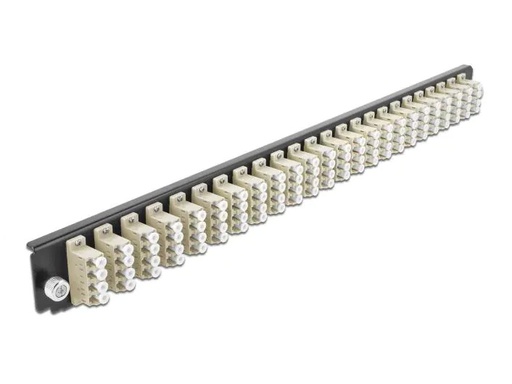 [90081815 1142990] Delock Verteilerplatte Frontblende 24 Port LC Quad OM2 MM beige