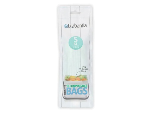 [90081919 434565] Brabantia Grüngut-Müllbeutel PerfectFit 6 l, 10 Stück