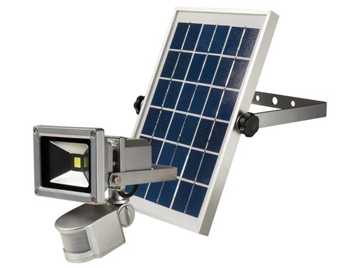[90081994 1031181] STEFFEN Strahler SOLAR 10W mit Bewegungsmelder und Panel