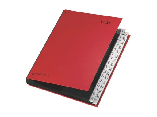 [90082174 649086] Pagna Pultmappe A4 1-31 Rot