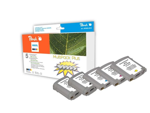 [90082207 1096885] Peach Tinte HP Nr. 88XL 2x BK, 1x C, M, Y