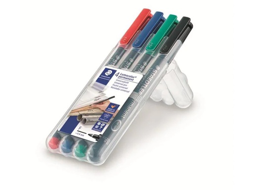 [90082276 914827] Staedtler Folienstift Lumocolor 318 F 4er-Set, permanent