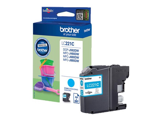 [90082307 369569] Brother Tinte LC-221C Cyan