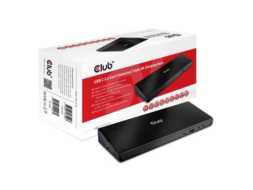 [90082312 940539] Club 3D Dockingstation CSV-1562 USB-C 3.2 Gen1 Triple 4K