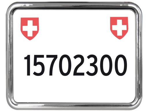 [90082412 590103] EASYKLICK Kennzeichenhalter Moto Chrom