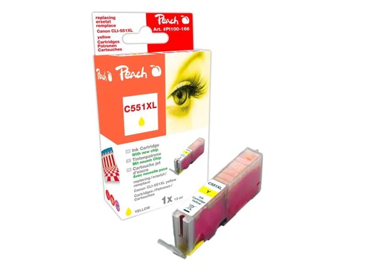 [90082515 260247] Peach Tinte Canon CLI-551Y Yellow