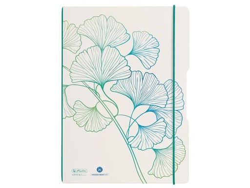 [90082623 1129079] Herlitz Notizheft GREENline my.book flex A5, Dot, Ginkgo