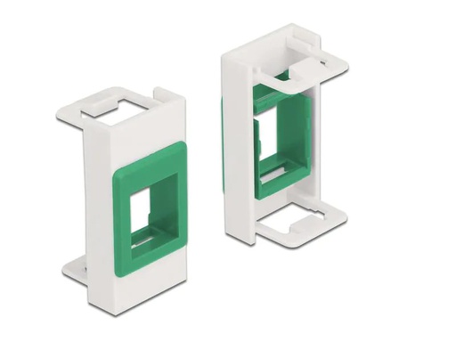 [90082729 1192240] Delock Easy 45 Modul Keystone Halterung weiss / grün