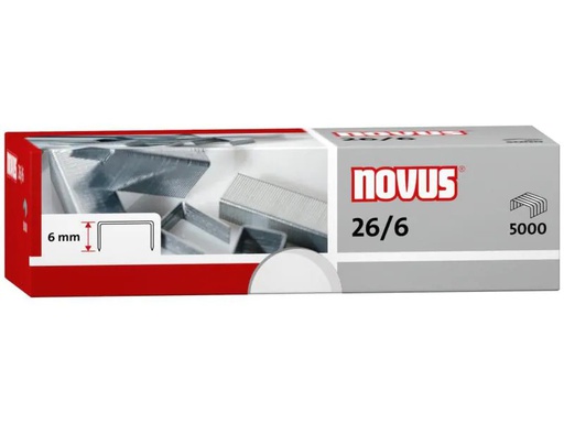 [90008256 914623] Novus Heftklammer 26/6 5000 Stück