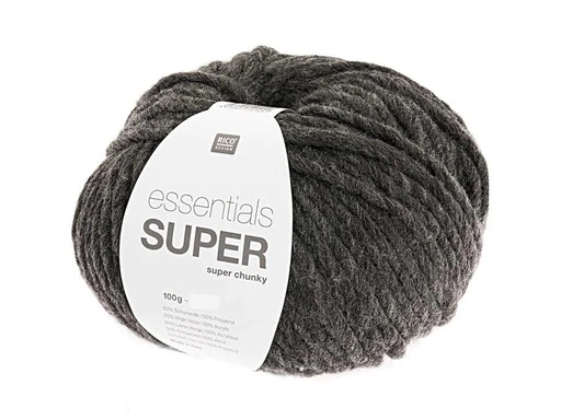[90082802 945151] Rico Design Wolle Essentials Super Super Chunky 100 g Dunkelgrau