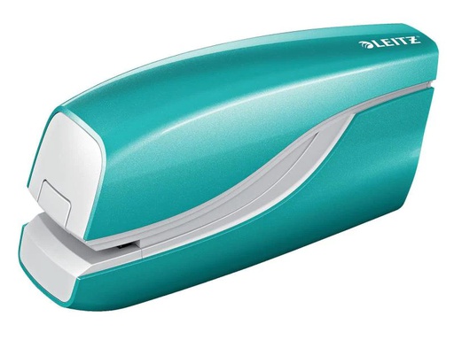 [90082867 627578] Leitz Elektrisches Heftgerät NeXXt Wow 10 Seiten, Eisblau