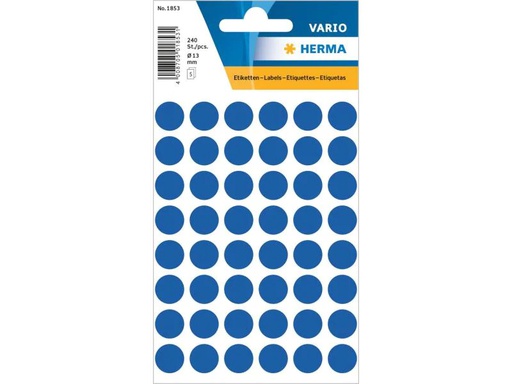 [90082873 1093028] Herma Stickers Klebepunkte Vario Ø 13 mm, Dunkelblau