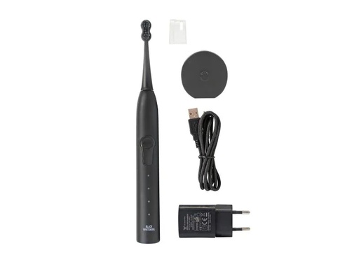 [90082883 813727] Megasmile Schallzahnbürste Sonic Black Whitening Schwarz