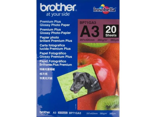 [90082922 87664] Brother Fotopapier A3 260 g/m² 20 Stück