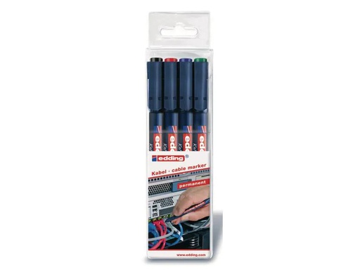 [90082967 551730] edding Kabelmarker 8407 4 Stück