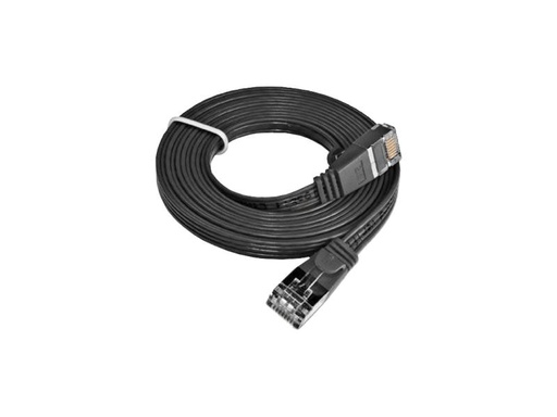 [90008291 314813] SLIM Slimpatchkabel RJ-45 - RJ-45, Cat 6, STP, 1 m, Schwarz