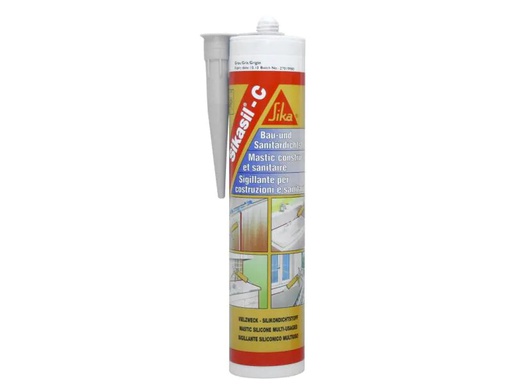 [90083127 489115] Sika Silikon Sikasil-C 300 ml, Hellgrau