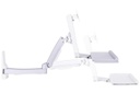 Multibrackets Tischhalterung Arm single Extended 4368 bis 8 kg – Weiss