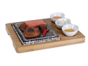 Nouvel Hot Stone Platte 5-teilig, Bambus