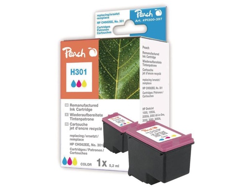 [90083310 347373] Peach Tinte HP Nr. 301 (CH562EE) Color