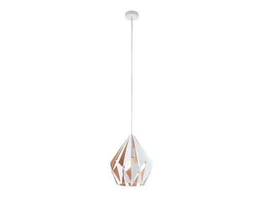 [90083358 905332] EGLO Leuchten Pendelleuchte CARLTON 1 1x E27 Weiss