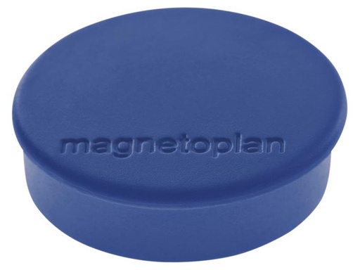 [90083370 1072875] Magnetoplan Haftmagnet Discofix Ø 2.5 cm Dunkelblau, 10 Stück
