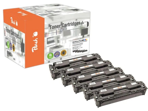 [90083395 372401] Peach Tonerset HP Nr. 305A (CE41A) 2x BK, 1x C, M, Y