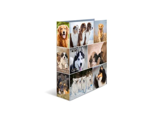 [90083440 1058694] HERMA Ordner Hunde 7 cm, Mehrfarbig