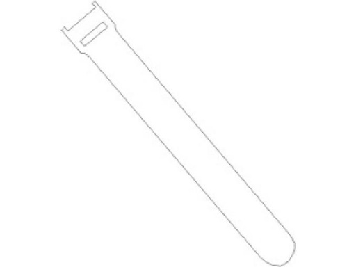 [90083480 353016] FASTECH Klettkabelbinder ETK-3-2 13 x 200 mm Weiss, 100 Stück