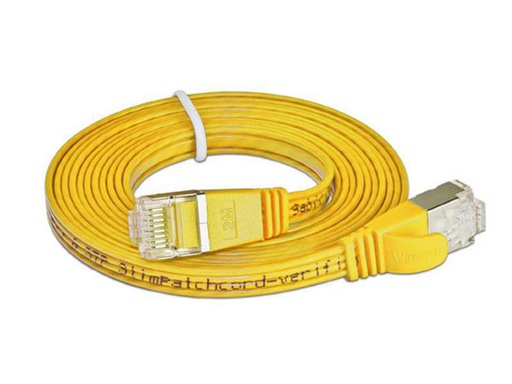 [90083517 314758] SLIM Slimpatchkabel RJ-45 - RJ-45, Cat 6, STP, 1.5 m, Gelb