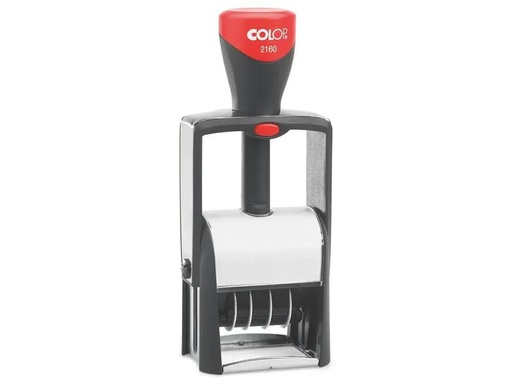 [90083531 1142336] Colop Wort- und Datumsstempel 2160/RL Rot/Schwarz