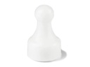 supermagnete Haftmagnet Player Neodym 10 x 20 mm Weiss, 10 Stück