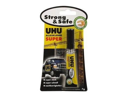 [90083641 683229] UHU Alleskleber Super Strong &amp; Safe 1 Stück, Transparent