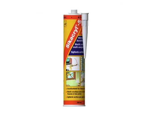 [90008349 489133] Sika Dichtmasse Sikacryl-S 300 ml, Weiss