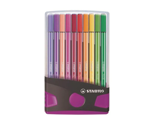 [90083786 991015] STABILO Pen 68 Colorparade Violette Box