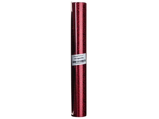 [90083822 716791] Happy Fabric Aufbügelfolie HappyFashion Sparkle Rot