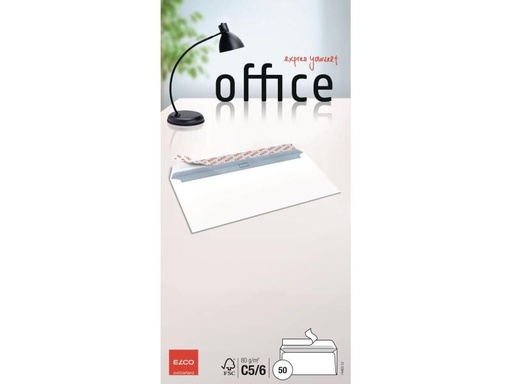 [90083857 868340] ELCO Couvert Office C5/6 ohne Fenster, 50 Stück