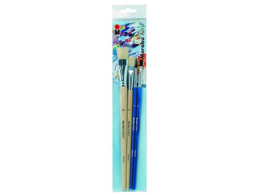 [90008372 545123] Marabu Acrylpinsel Acryl 4 Stück