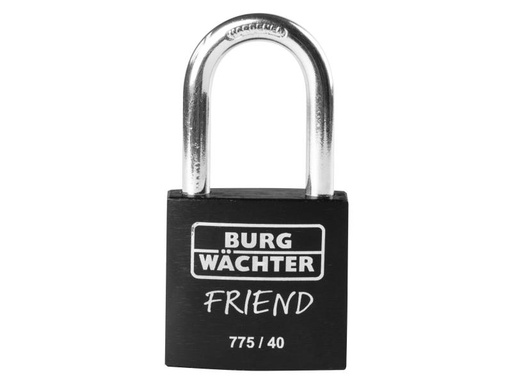 [90083985 915744] Burgwächter Vorhängeschloss Friend Schwarz