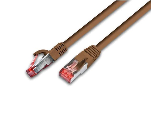 [90084085 150161] Wirewin Patchkabel RJ-45 - RJ-45, Cat 6, S/FTP, 0.25 m, Braun