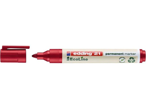 [90084269 1087253] edding Permanent-Marker Ecoline 21 Rot