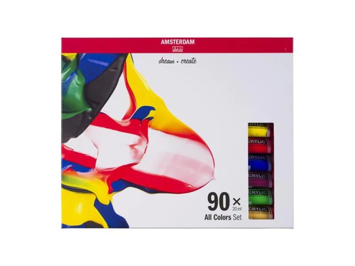 [90084329 1096255] Amsterdam Acrylfarbe Standard 90 Tuben à 20 ml