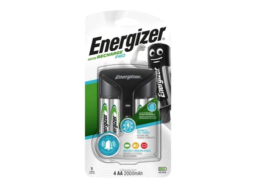 [90084364 747615] Energizer Ladegerät Pro inkl. 4x AA 2000 mAh