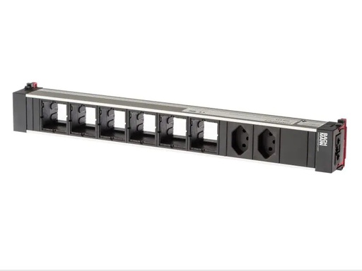[90084394 299662] Bachmann Einbausteckerleiste Top Frame 2x T13, 6x ABD