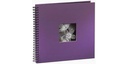 Hama Fotoalbum Fine Art 36 x 32 cm Lila, 50 schwarze Seiten