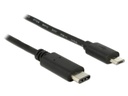 Delock USB 2.0-Kabel  USB C - Micro-USB B 0.5 m