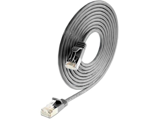 [90084521 375000] SLIM Slimpatchkabel RJ-45 - RJ-45, Cat 6, UTP, 7.5 m, Schwarz