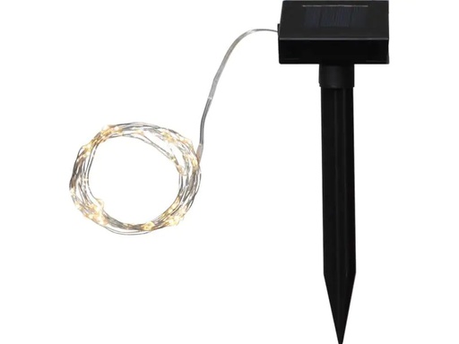 [90084696 1002877] Star Trading Lichterkette Solar Dew Drop 500 cm, Silber
