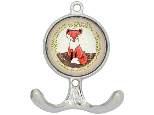 [90084897 1176467] Tranquillo Wandhaken Fuchs, 2-fach, Metall/Glas