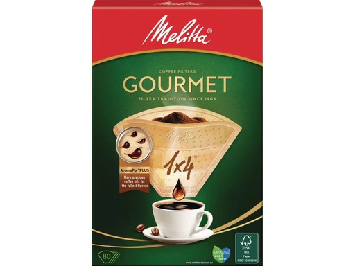 [90085035 471716] Melitta Filtertüte Gourmet 1x4 80 Stück